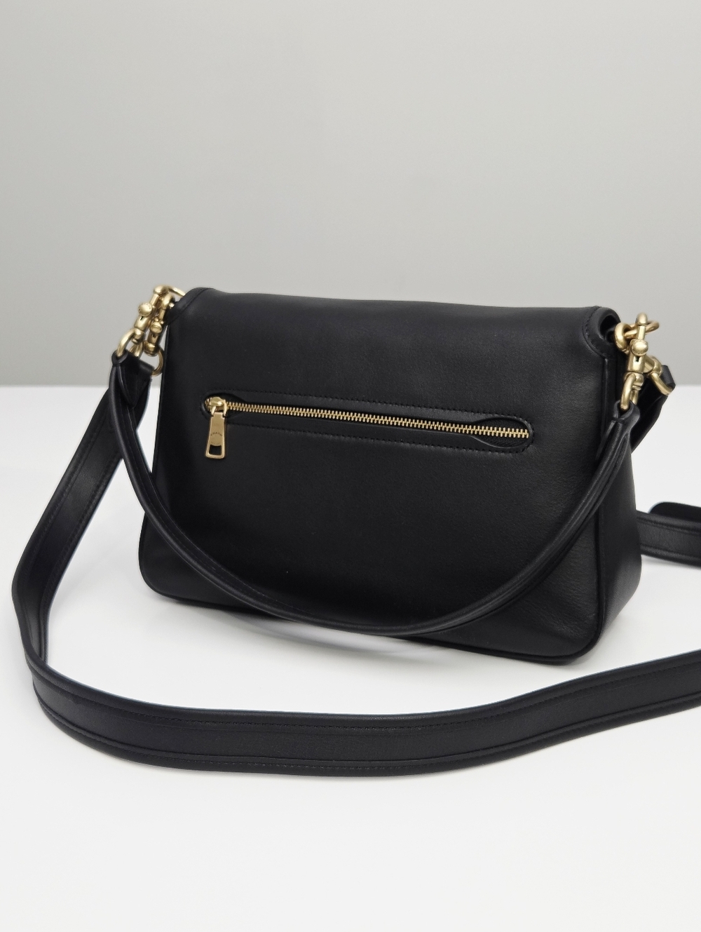 EXCELLENT RARE COACH SOFT CALF EMBELLISHED C TABBY BAG - BLACK - Picture 7 of 13
